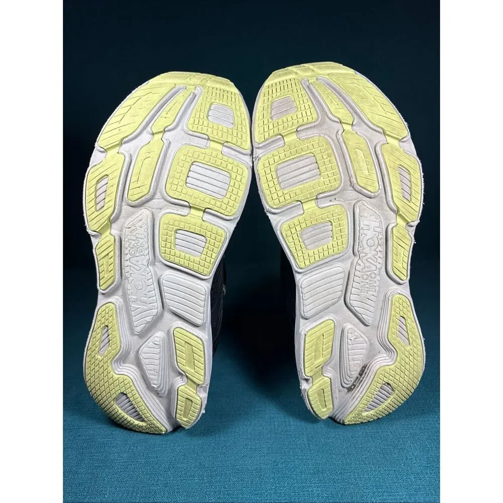 Hoka One One Bondi 7 Black Yellow Men's Running Shoes Size 11 D 1110518-BGBT
